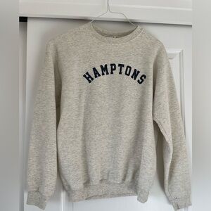 Champion Light Gray Crewneck Sweater Hamptons youth XL age 14